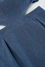 Vintage Cutout Denim Dress
