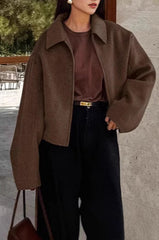 Casual Lapel Zip Jacket