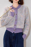 Tweed Color Block Cardigan