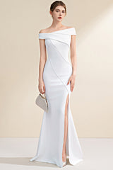Elegant Off Shoulder Mermaid Slim Fit Long Formal Dress