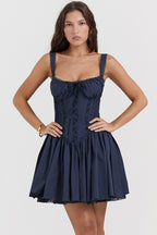 Wrap Tie Spaghetti Strap Mini Dress