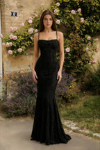 Elegant Maxi Mermaid Spaghetti Strap Dress