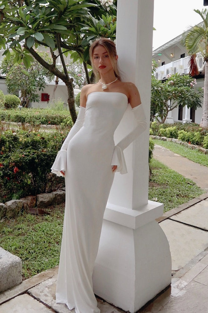 Wrap Style Off-Shoulder Mermaid Birthday Dress Secondary image