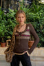 Jacquard Knit Button Sweater