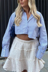 Irregular Hem Street Style Blouse