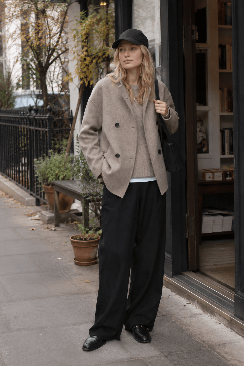 Oversized Charming Button-Down Jacket Main image