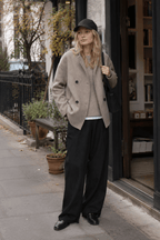 Oversized Charming Button-Down Jacket