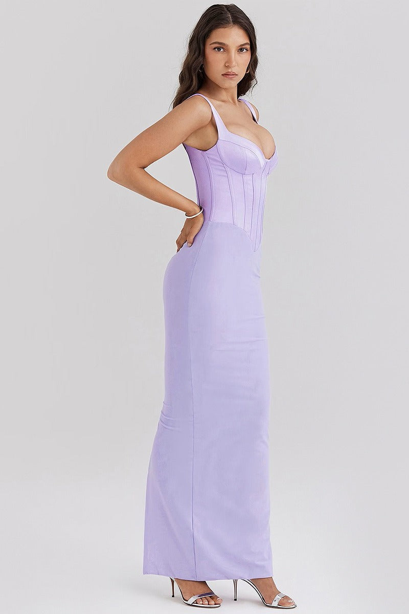 Spaghetti Strap Slit Party Dress Secondary image