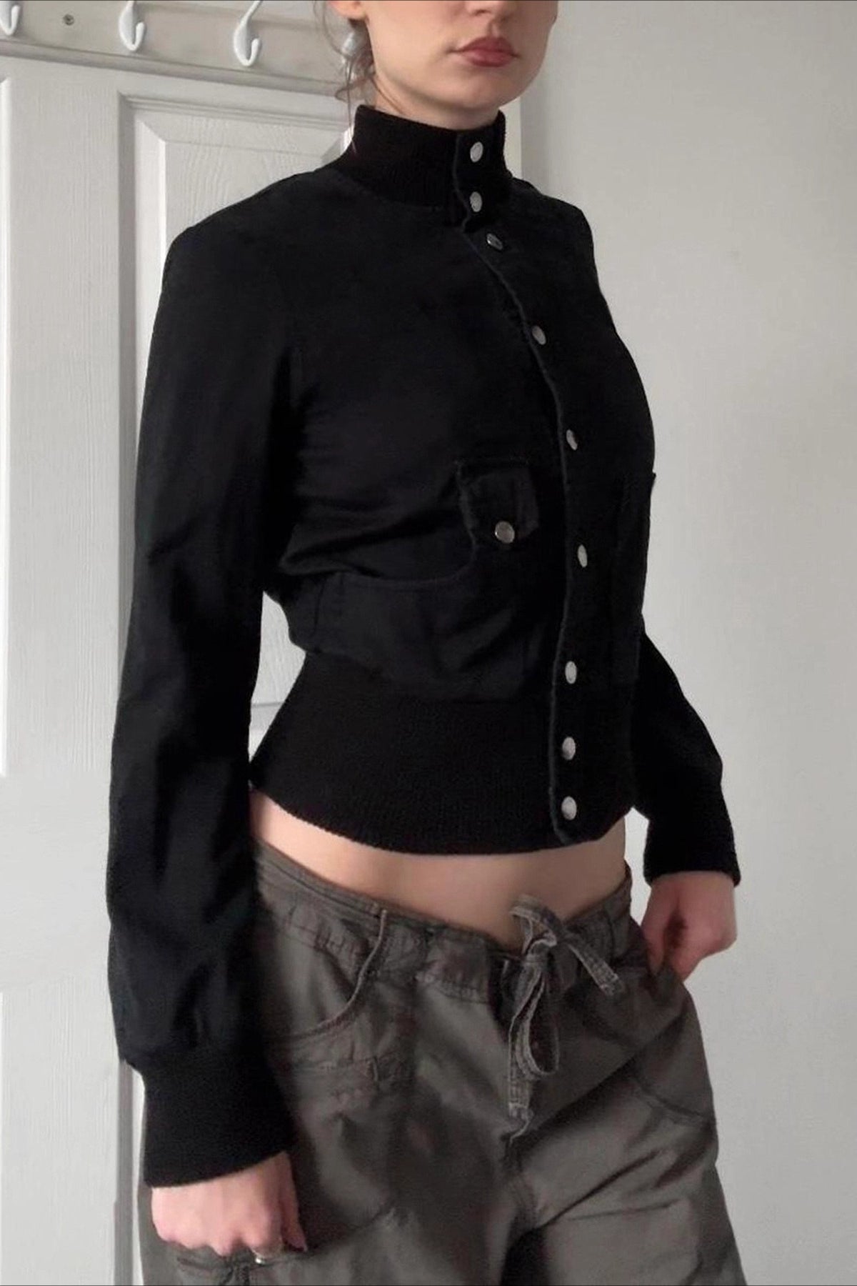 Cropped Belted Cargo Jacket Secondary image