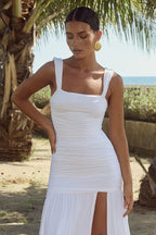 Sultry Square Neck Slip Dress