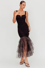 Panel Detail Bodycon Slip Dress