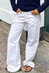 Star Print Loose Wide Leg Jeans