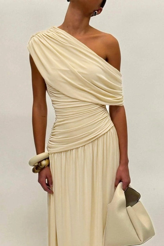 Slim Fit Round Neck Ruched Sheer Bodycon Formal Dress Secondary image