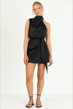 Halter Satin Silk Dress