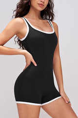 Padded Backless Sculpting Yoga Workout Jumpsuit