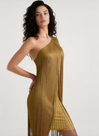 Simple Flowy Fringe Party Cocktail Dress