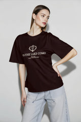Letter Print Cotton T-shirts