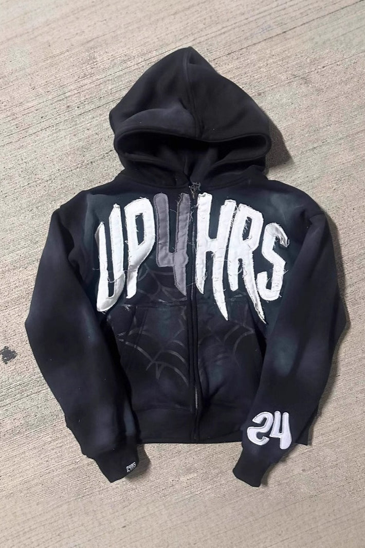 Bold Geometric Print Hoodie Main image