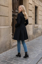 Belted Wool Long Coat