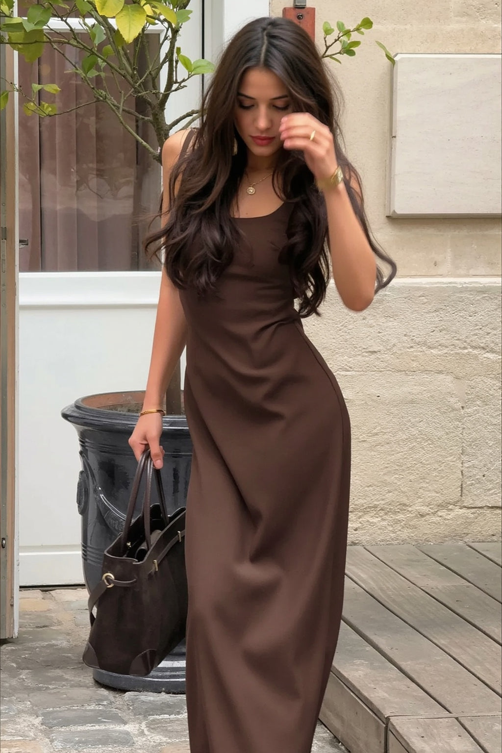 Sleeveless Waist Cinch Bodycon Slip Dress