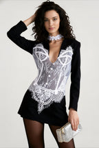 Elegant Lace Corset Coat