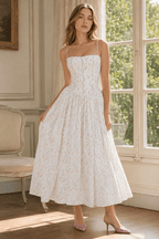Floral Wrap A-Line Dress