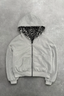 Reversible Leopard Print Zip Loose Vintage Hoodie