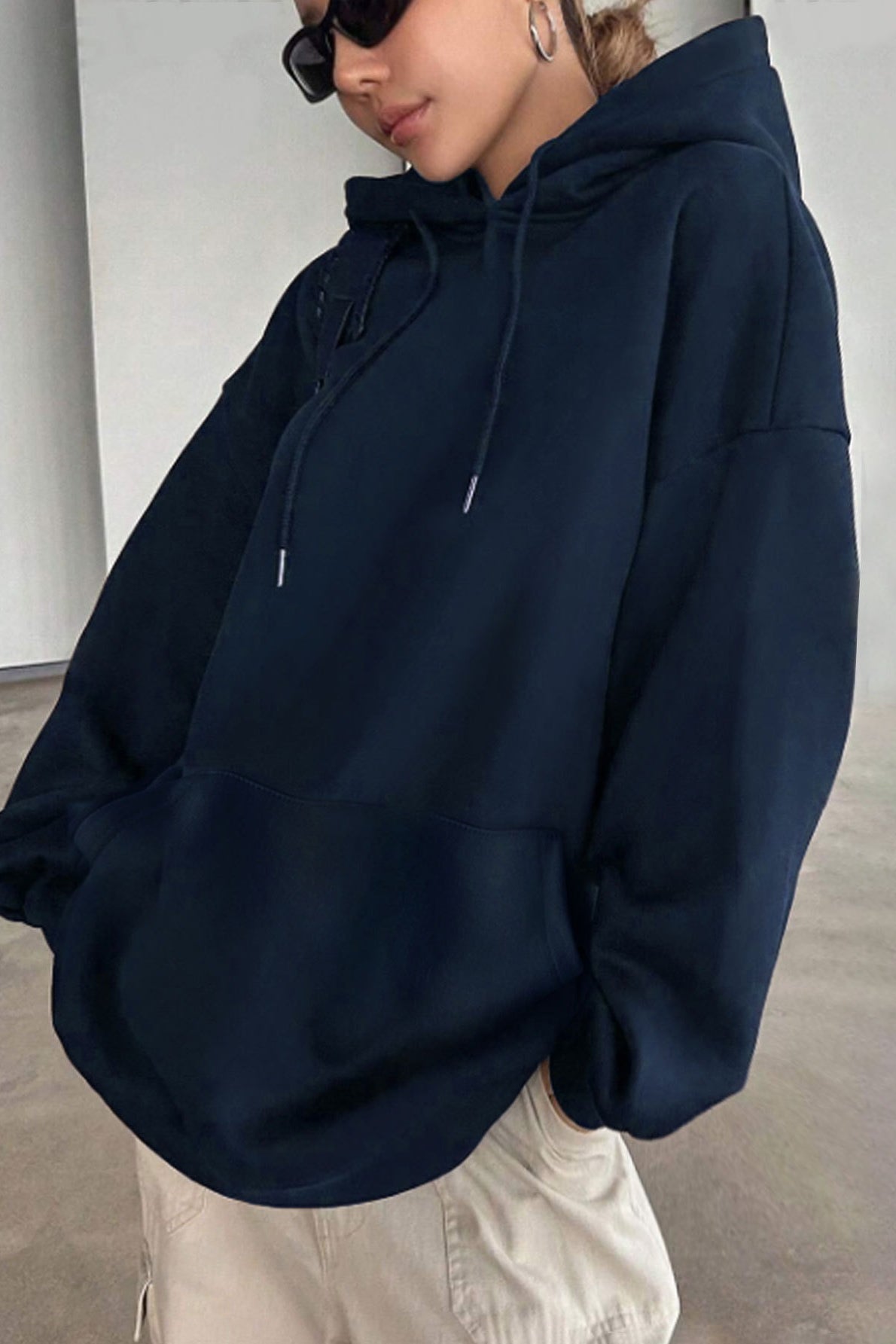 Casual Leopard Star Print Hoodie Secondary image