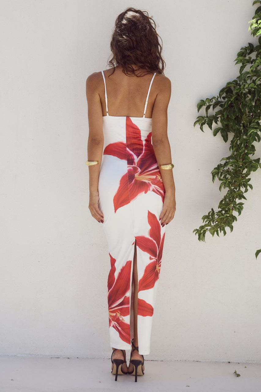 Floral Print Bodycon Slip Floral Dress Secondary image