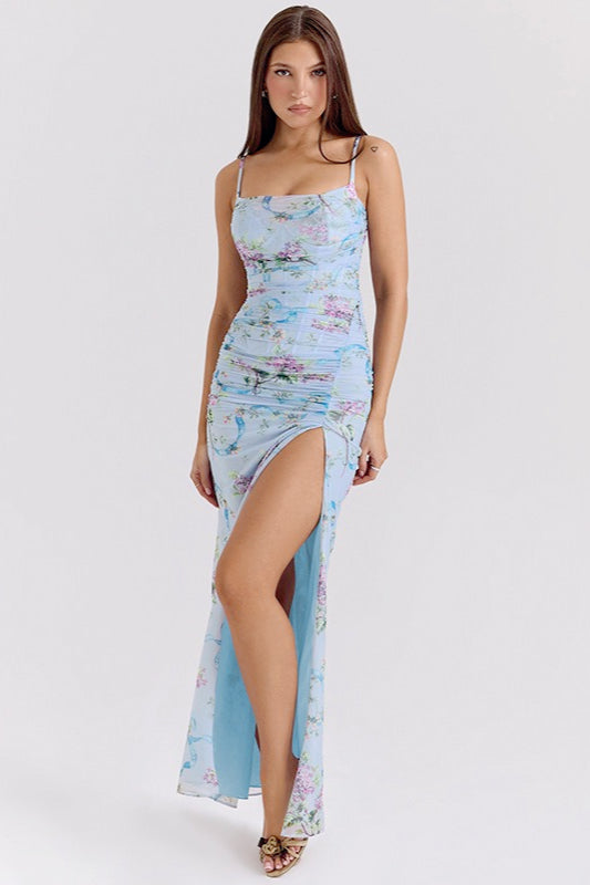 Lace Floral Maxi Slip Dress Main image
