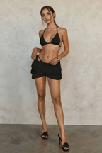 Striped Tie Sexy Three Piece Swim Set