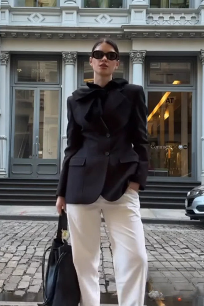 Elegant Fitted Single-Button Blazer Main image