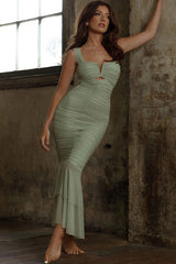 Ruched Allure Slip Dress