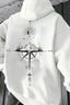 Compass Graphic Kangaroo Pocket Pullover Hoodie