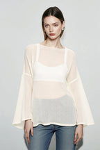Lightweight Hollow Knit Sweater