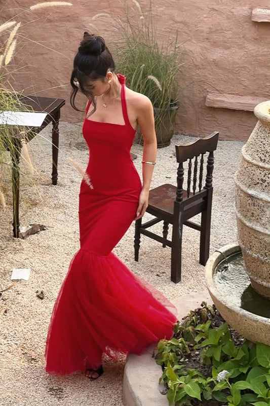Halter Mermaid Party Dress Secondary image