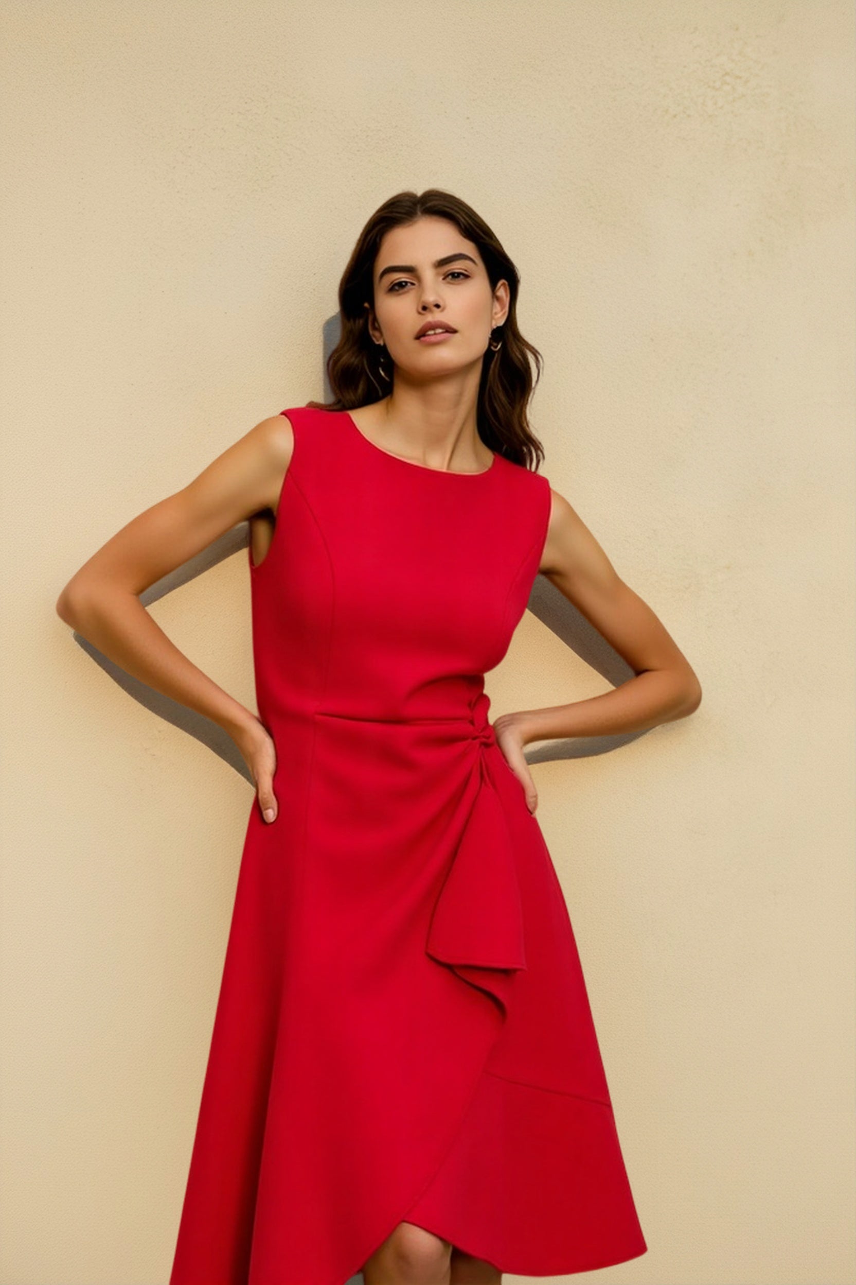 Sleeveless Round Neck Elegant Cocktail Dress Secondary image