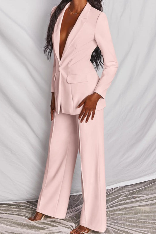Smart Casual Blazer Pants Office Two Piece Set Secondary image