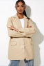 Single-Breasted PU Blazer