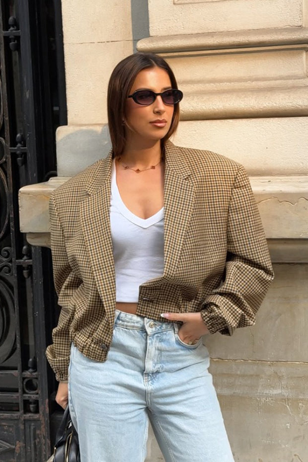 Timeless Plaid Relaxed Fit Blazer Main image