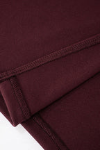 Hudson Maxi Dress With Stole And Gloves - Maroon
