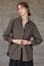 High Density Cotton Collared Blouse