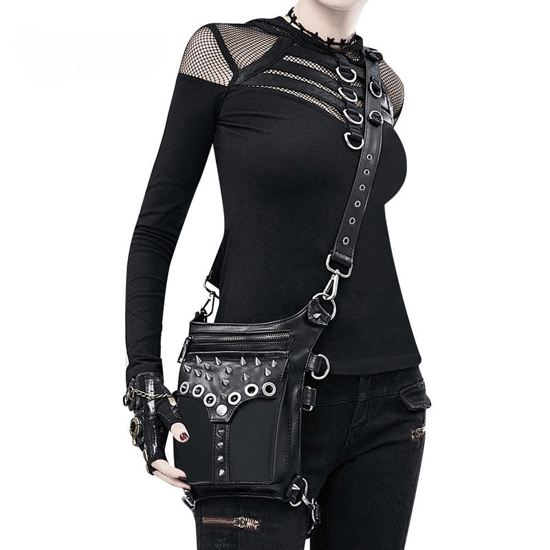 Steampunk Vintage Fanny Rivet Retro Rock Gothic Thigh Waist Pack Bag Main image