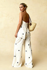 Cotton Polka Dot Tank Two Pieces Set