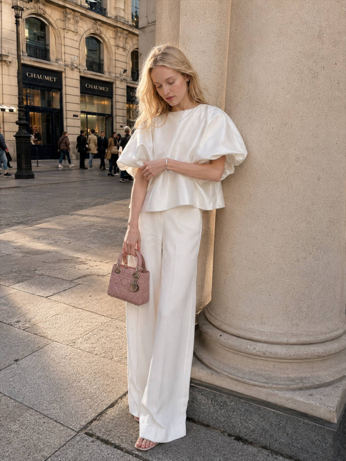 Oversized Puff Sleeve Blouse