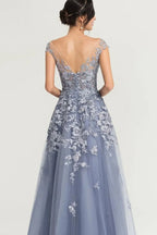 Lace Tulle Ball Gown Prom Dress
