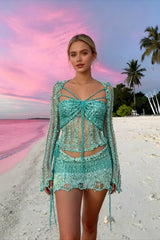 Beaded Sweater Maxi Dress