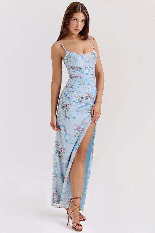 Lace Floral Maxi Slip Dress Secondary image