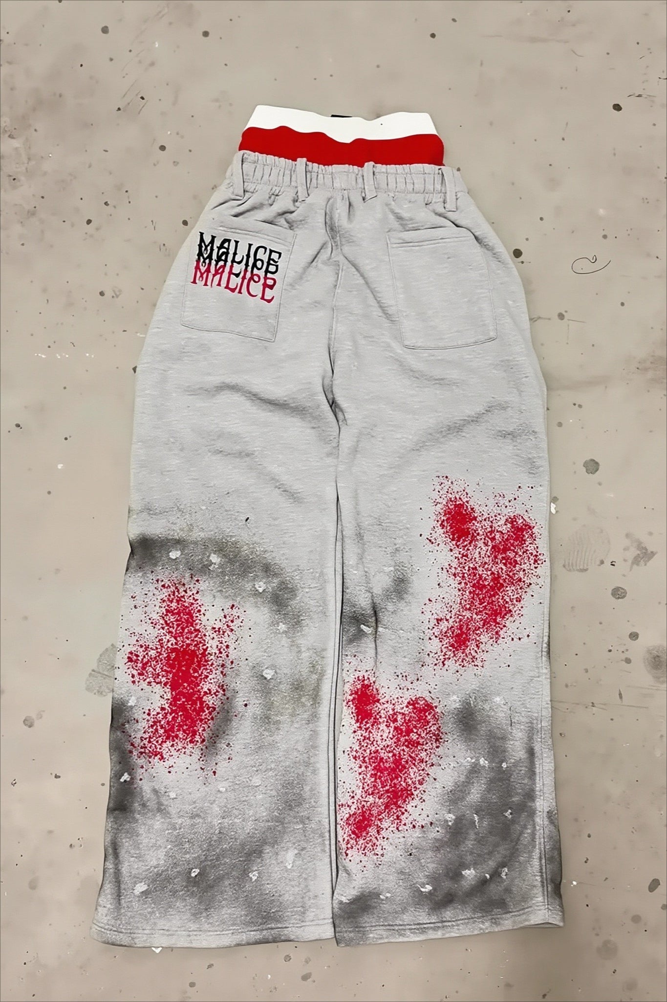 Layered Graphic Straight Leg Sweat Pants Secondary image