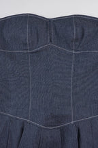 Strapless Denim Dress
